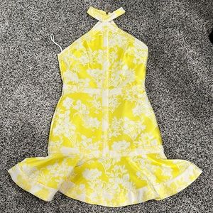 Small yellow Alexis dress new with tags